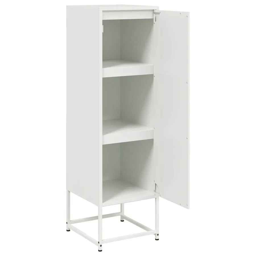 Buffet haut blanc 36x39x123 cm acier - 9