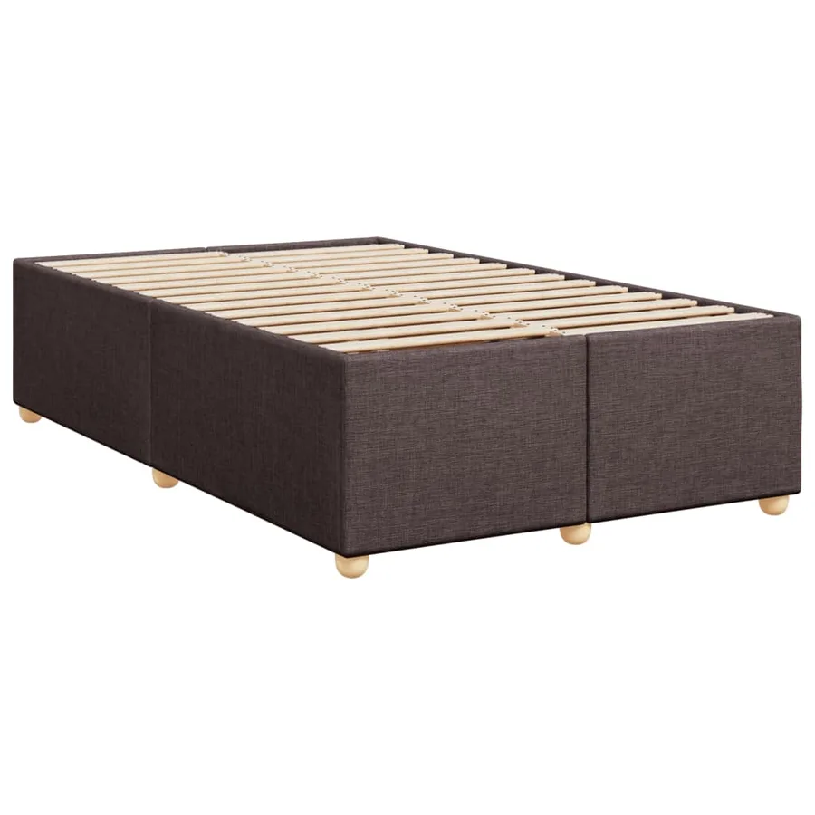 Sommier à lattes de lit avec matelas Marron foncé 120x200 cm - 8