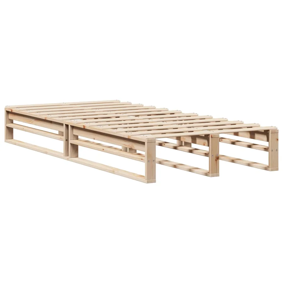 Cadre de lit sans matelas 90x200 cm bois de pin massif - 6