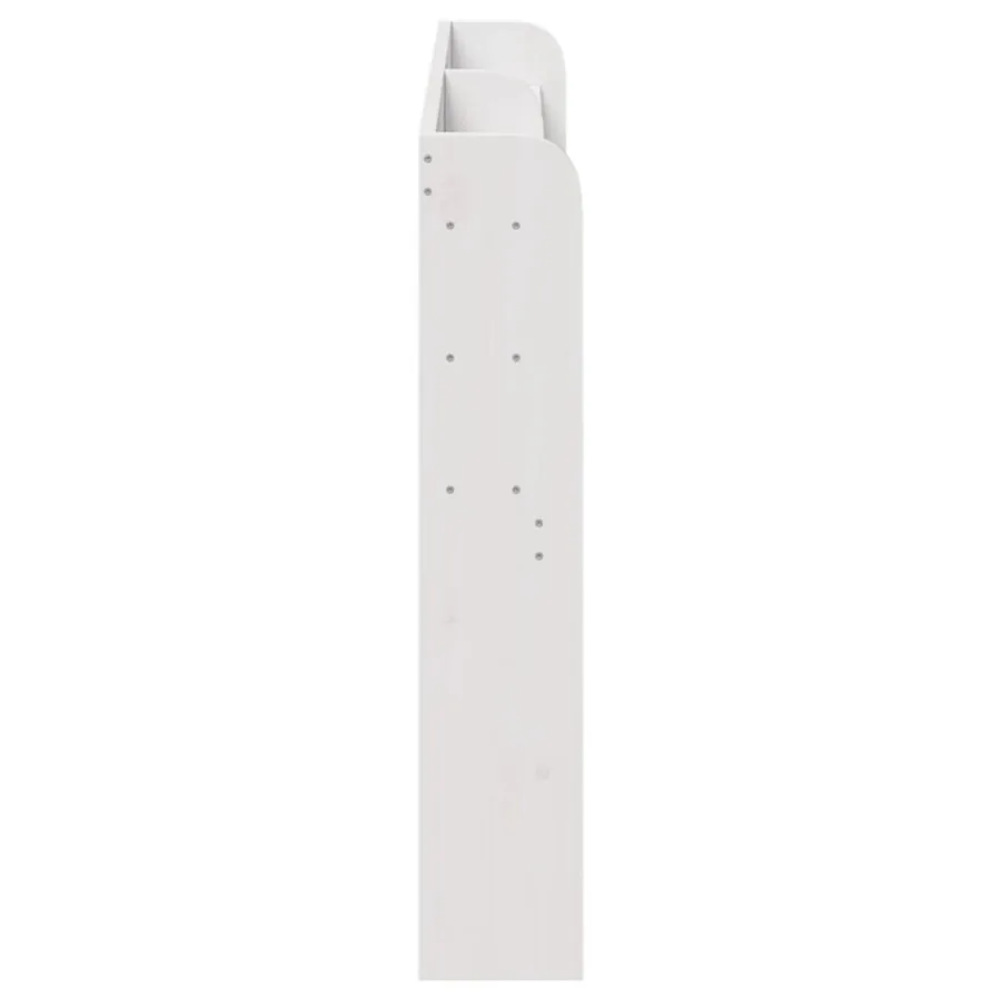 Tête de lit avec étagères blanc 150 cm bois massif de pin - 4