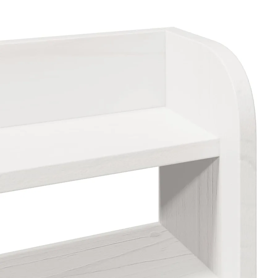 Cadre de lit avec tête de lit sans matelas blanc 150x200 cm - 10