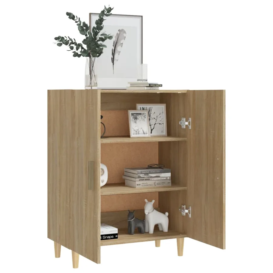 Buffet Chêne sonoma 70x34x90 cm Bois d'ingénierie - 7