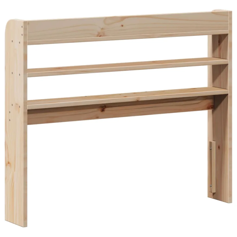 Tête de lit avec étagères 90 cm bois massif de pin - 5