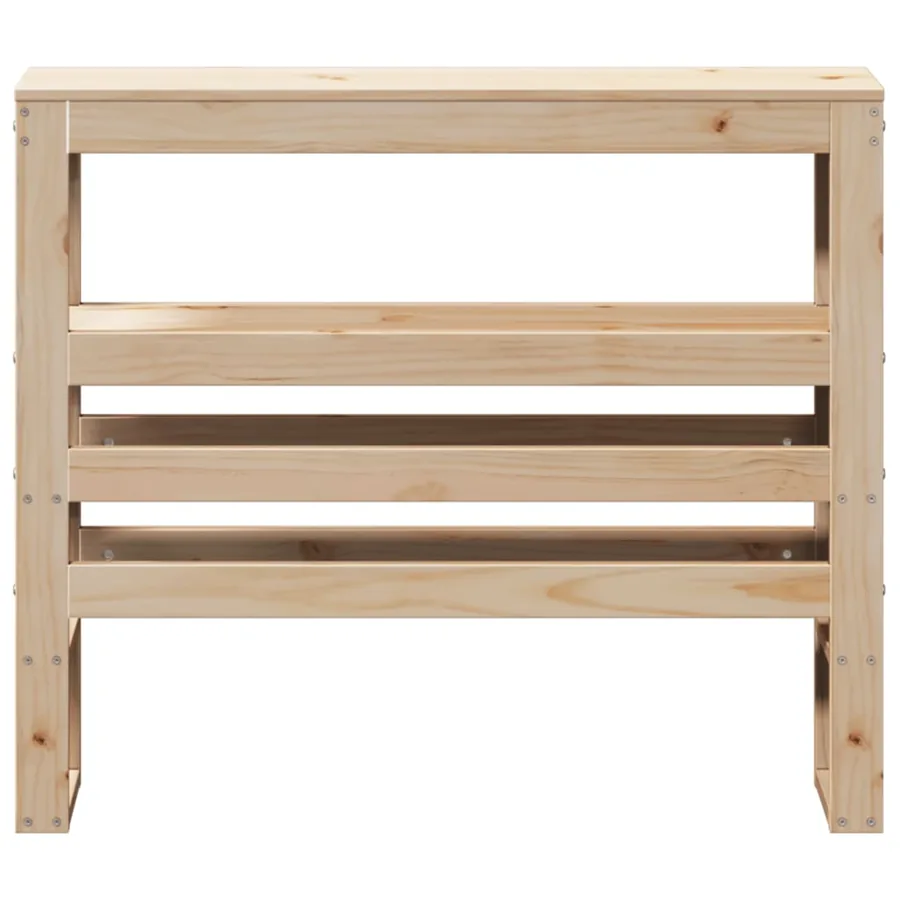 Tête de lit avec étagères 75 cm bois massif de pin - 3