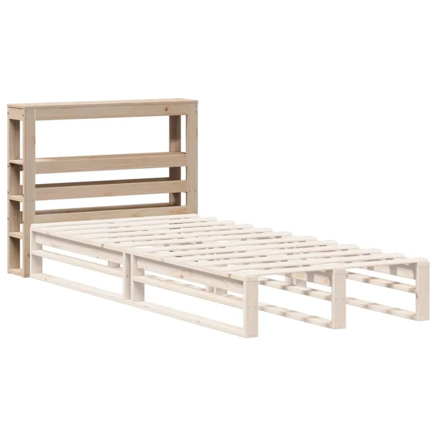 Tête de lit avec étagères 75 cm bois massif de pin - 4