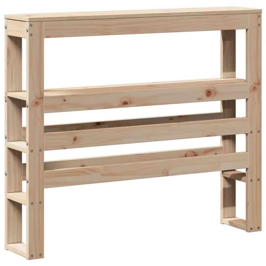 Tête de lit avec étagères 75 cm bois massif de pin - 6