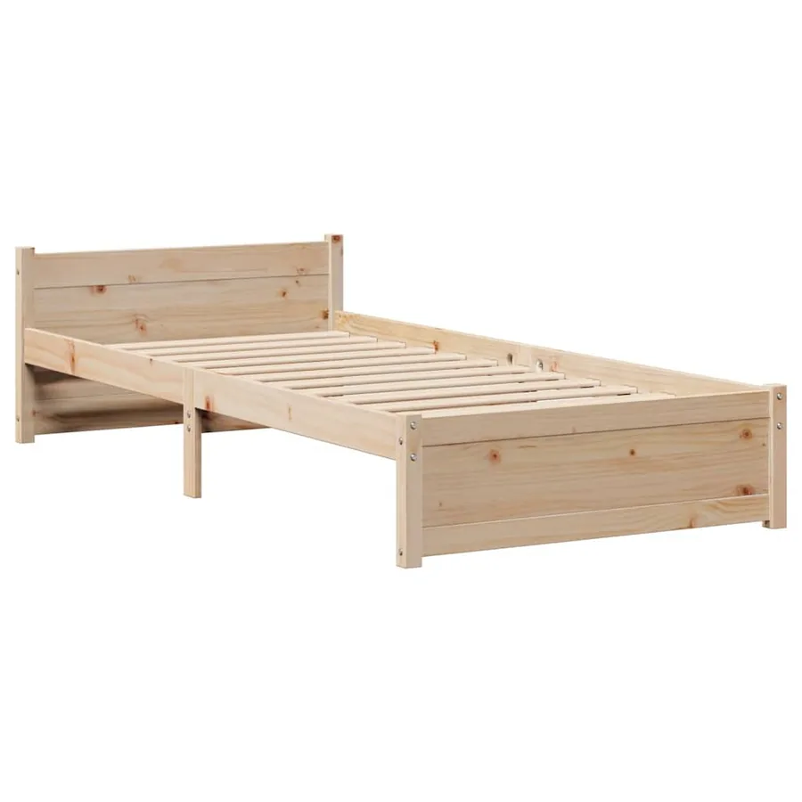 Cadre de lit avec tête de lit sans matelas 75x190 cm - 5