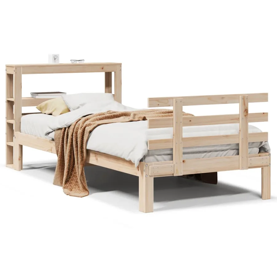 Cadre de lit avec tête de lit sans matelas 75x190 cm - 2
