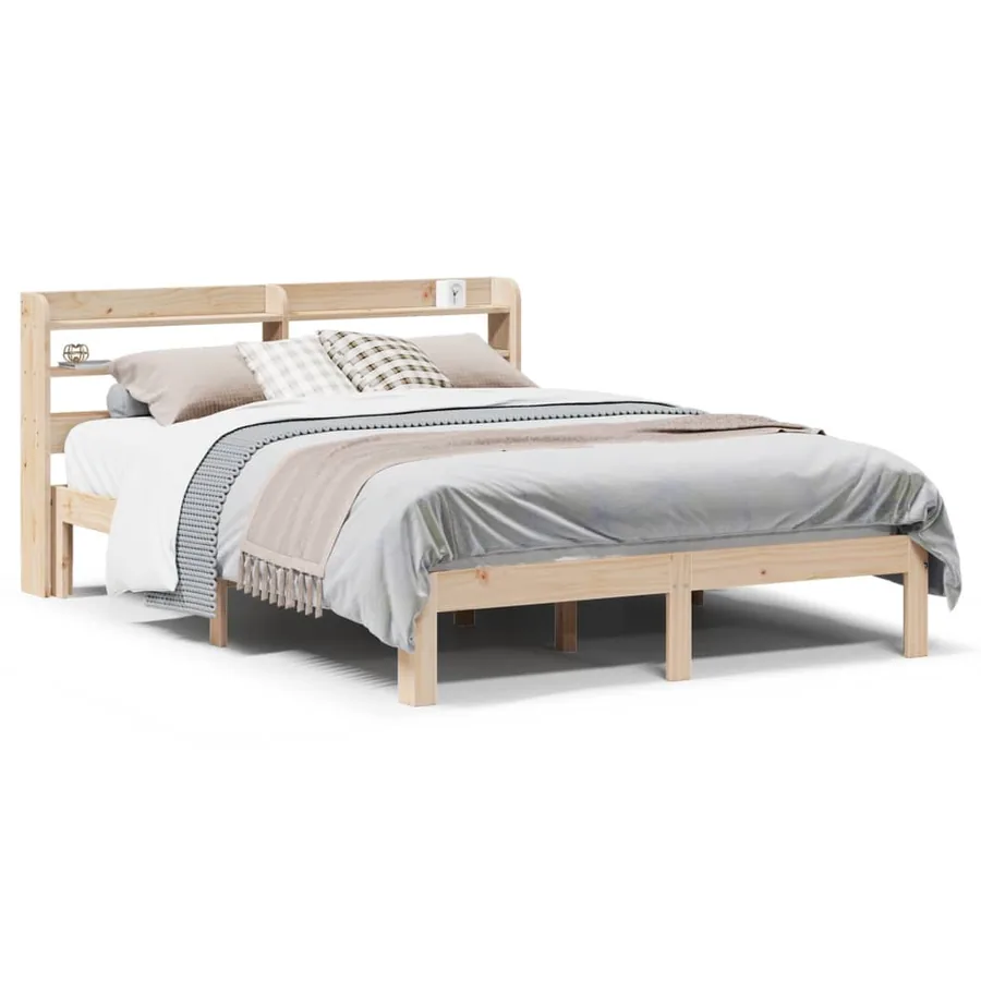 Cadre de lit avec tête de lit sans matelas 150x200 cm - 2