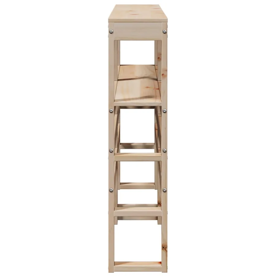 Tête de lit avec étagères 160 cm bois massif de pin - 5