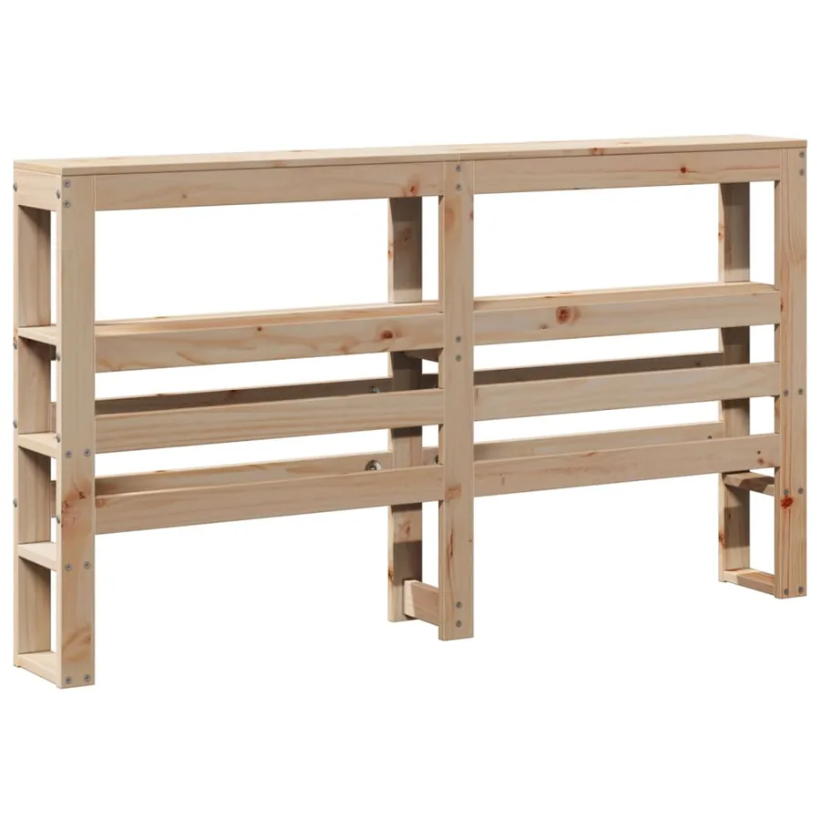 Tête de lit avec étagères 160 cm bois massif de pin - 6