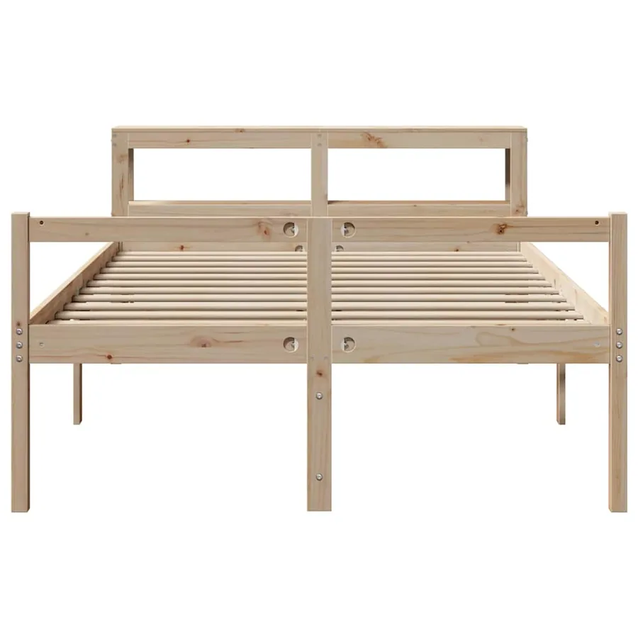 Lit pour personne âgée avec tête de lit sans matelas 160x200 cm - 4