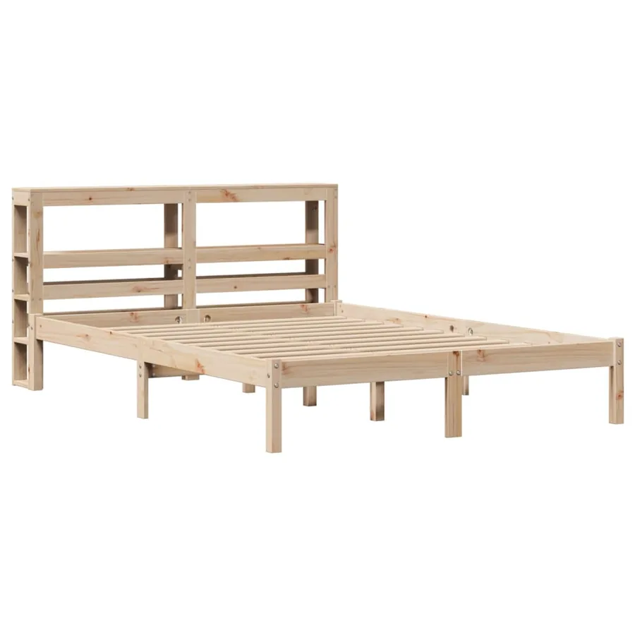 Cadre de lit sans matelas 160x200 cm bois massif de pin - 3