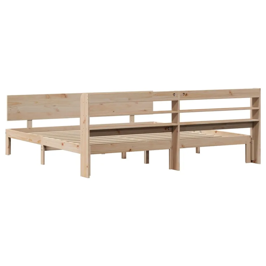 Cadre de lit avec tête de lit sans matelas 200x200 cm - 6