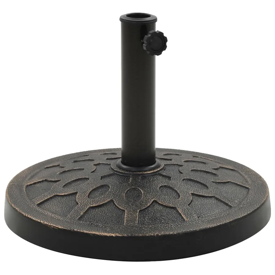 Socle rond de parasol Polyrésine 13 kg Bronze