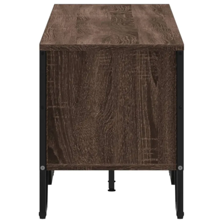 Meuble TV chêne marron 180x34x41 cm bois d'ingénierie - 5