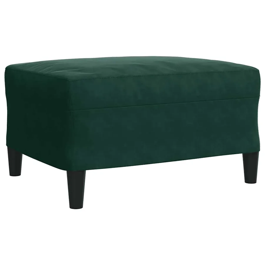Ensemble de canapés 3 pcs avec coussins Vert foncé Velours - 6