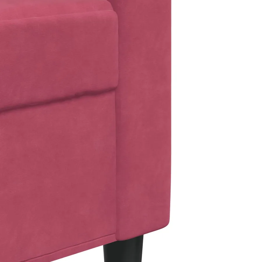 Ensemble de canapés 3 pcs avec coussins et traversins velours - 8