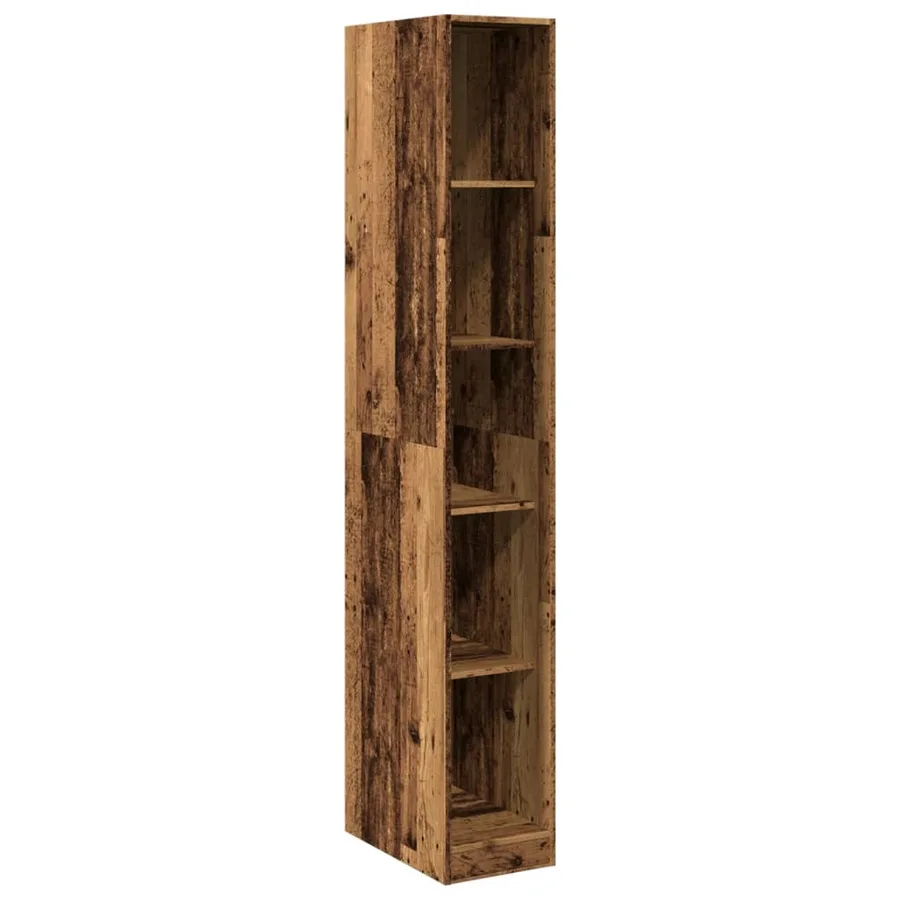 Garde-robe vieux bois 30x50x200 cm bois d'ingénierie - 2