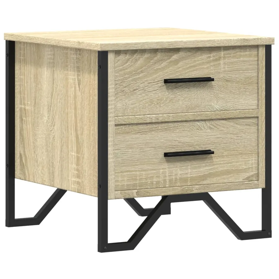 Table de chevet chêne sonoma 40x41x40 cm bois d'ingénierie - 2