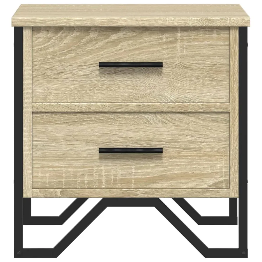 Table de chevet chêne sonoma 40x41x40 cm bois d'ingénierie - 5