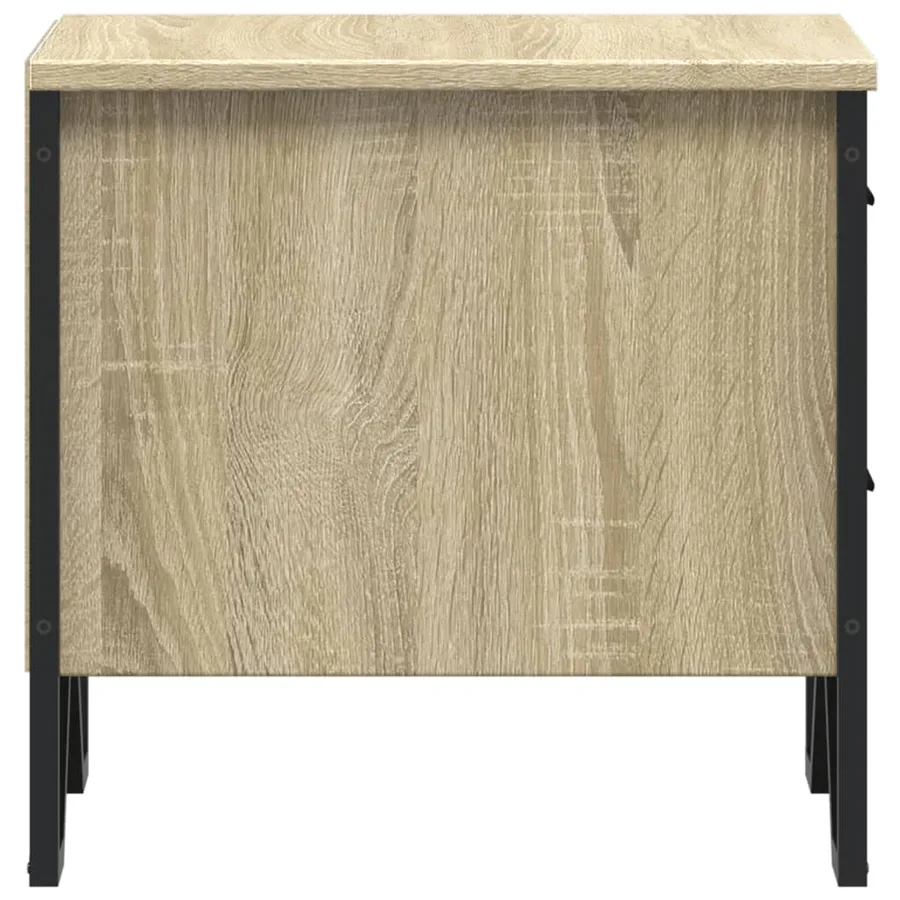 Table de chevet chêne sonoma 40x41x40 cm bois d'ingénierie - 7