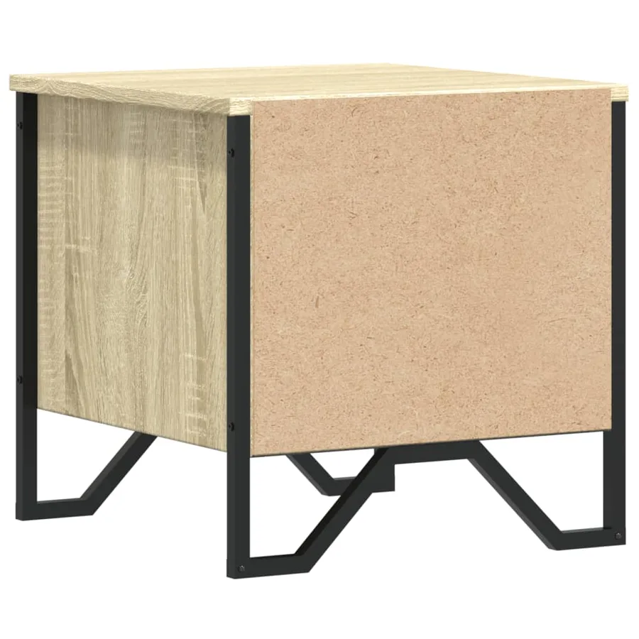 Table de chevet chêne sonoma 40x41x40 cm bois d'ingénierie - 8