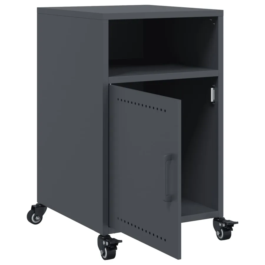 Tables de chevet 2 pcs anthracite 36x39x59 cm acier - 10
