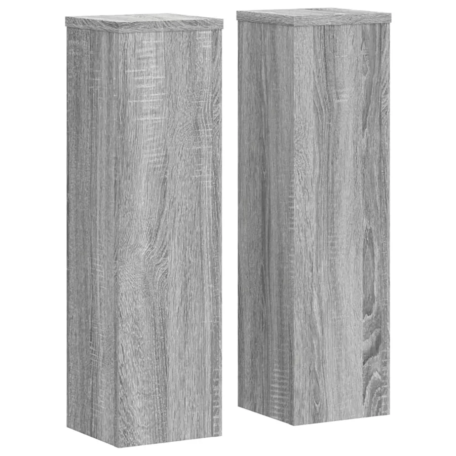 Supports pour plantes 2 pcs sonoma gris bois d'ingénierie - 2