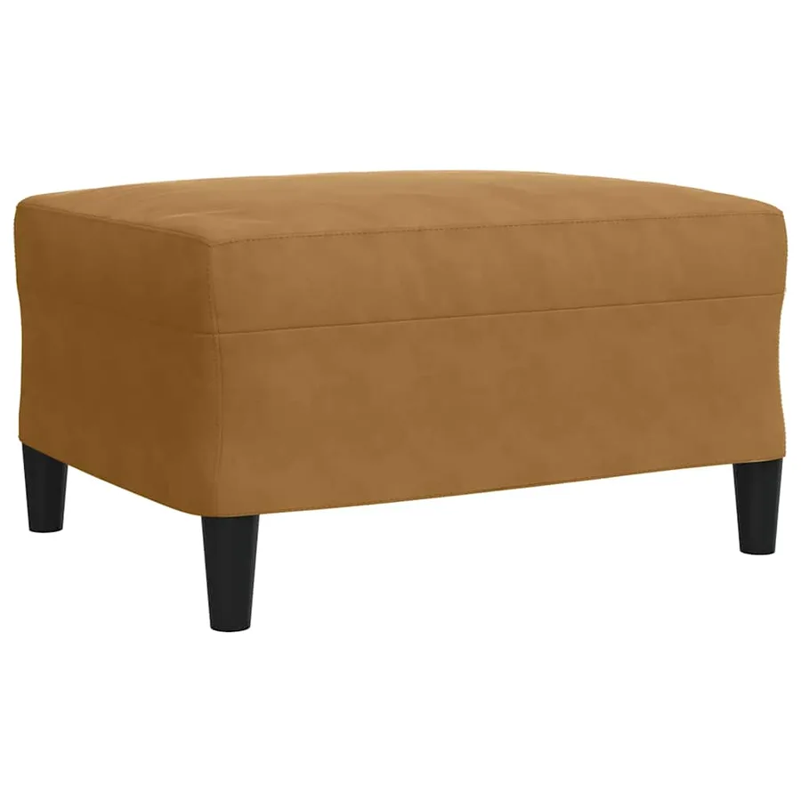 Ensemble de canapés 3 pcs avec coussins Marron Velours - 6