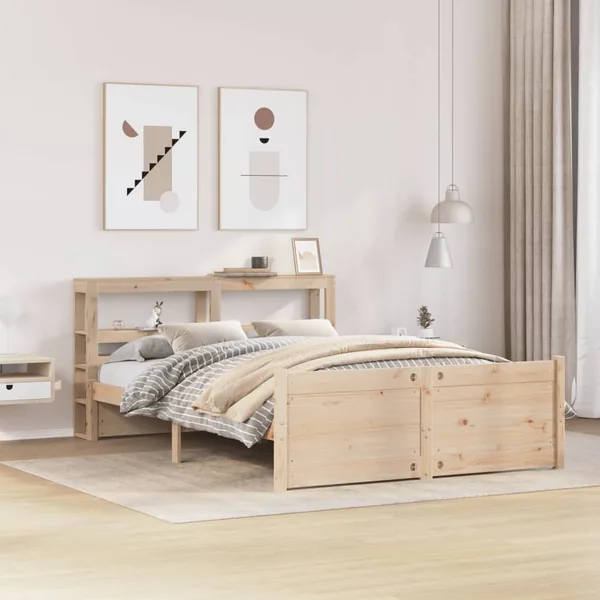 Cadre de lit avec tête de lit sans matelas 150x200 cm