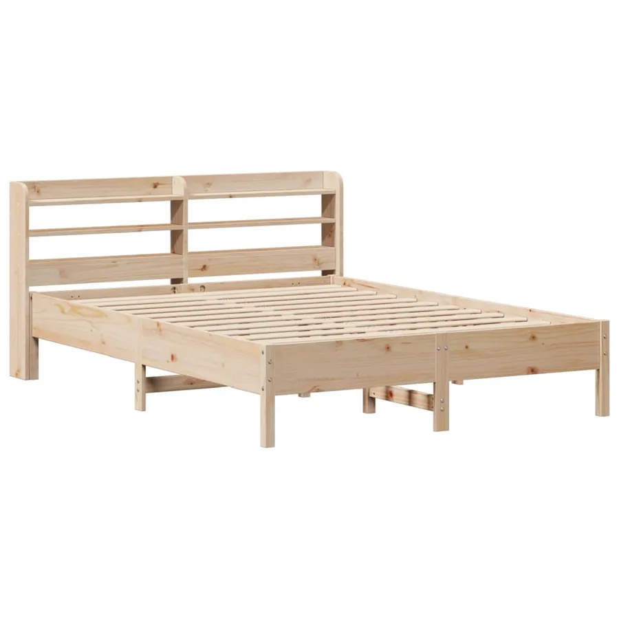 Cadre de lit sans matelas 160x200 cm bois massif de pin - 3
