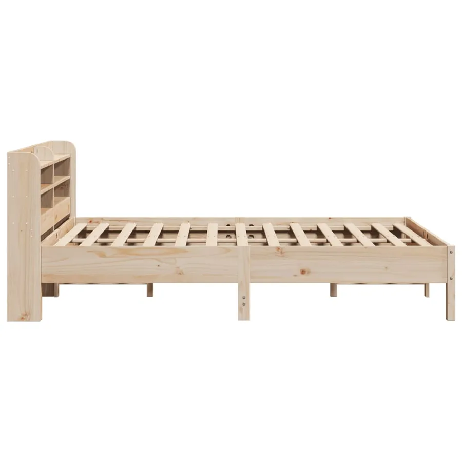 Cadre de lit sans matelas 160x200 cm bois massif de pin - 5