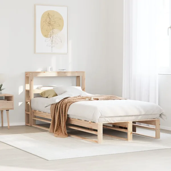 Cadre de lit sans matelas 90x190 cm bois de pin massif