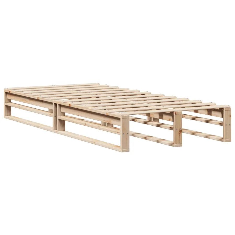 Cadre de lit sans matelas 90x190 cm bois de pin massif - 5