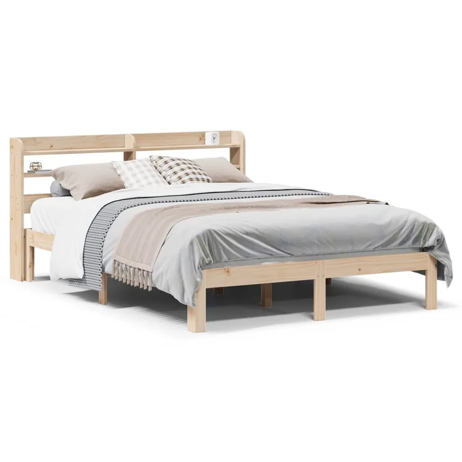 Cadre de lit avec tête de lit sans matelas 160x200 cm - 2