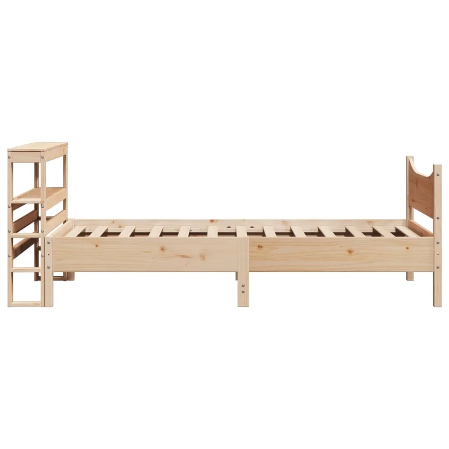 Cadre de lit avec tête de lit 90x200 cm bois de pin massif - 7