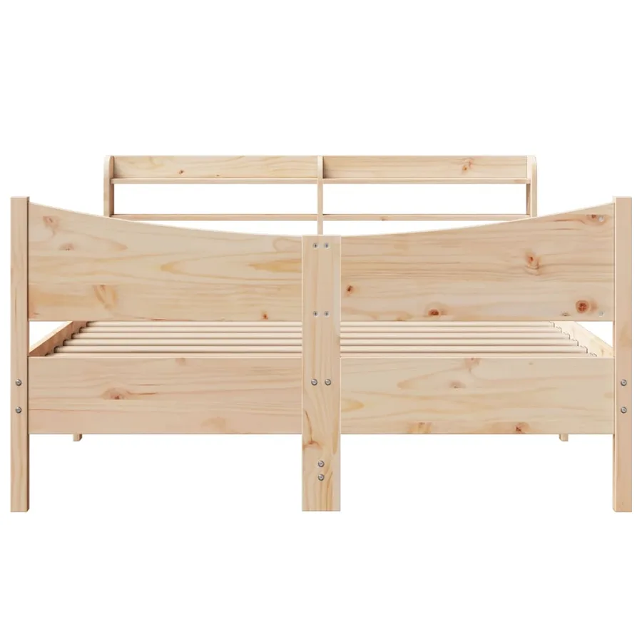 Cadre de lit avec tête de lit 160x200 cm bois de pin massif - 4
