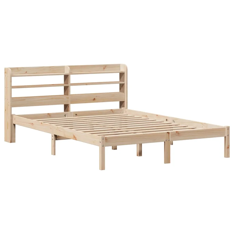Cadre de lit sans matelas 160x200 cm bois massif de pin - 3