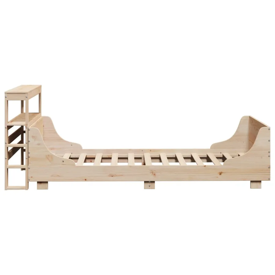 Cadre de lit sans matelas 90x200 cm bois de pin massif - 7