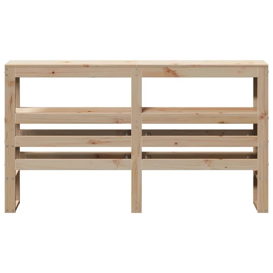 Tête de lit avec étagères 140 cm bois massif de pin - 3