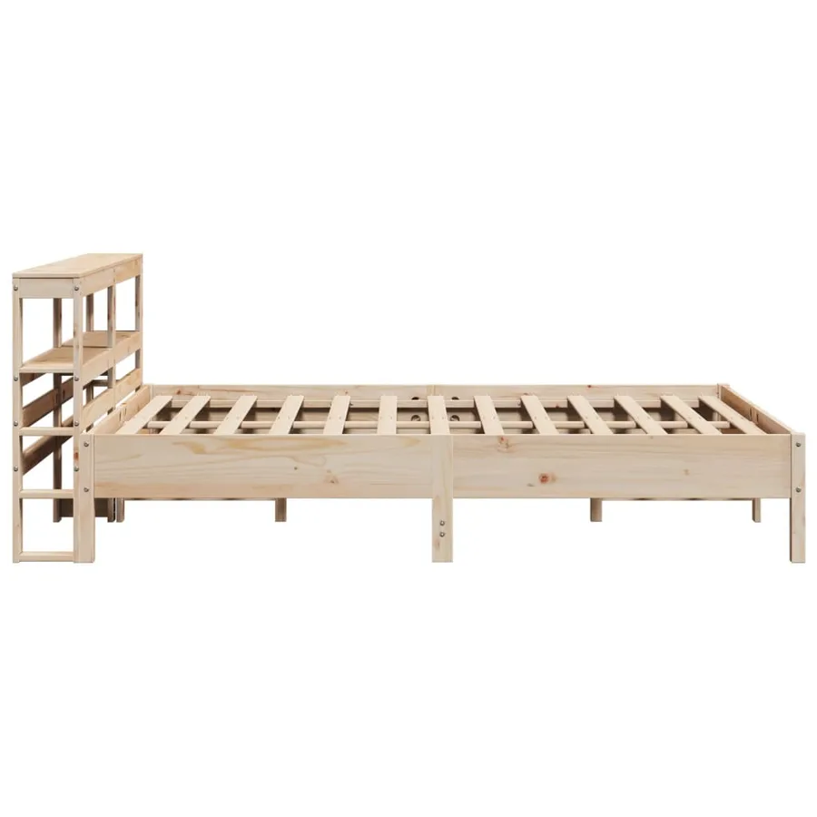 Cadre de lit sans matelas 140x200 cm bois massif de pin - 5