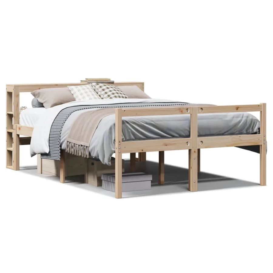 Lit pour personne âgée avec tête de lit sans matelas 140x190 cm - 2