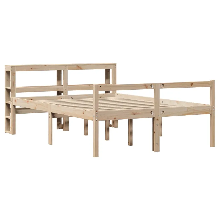 Lit pour personne âgée avec tête de lit sans matelas 140x190 cm - 3