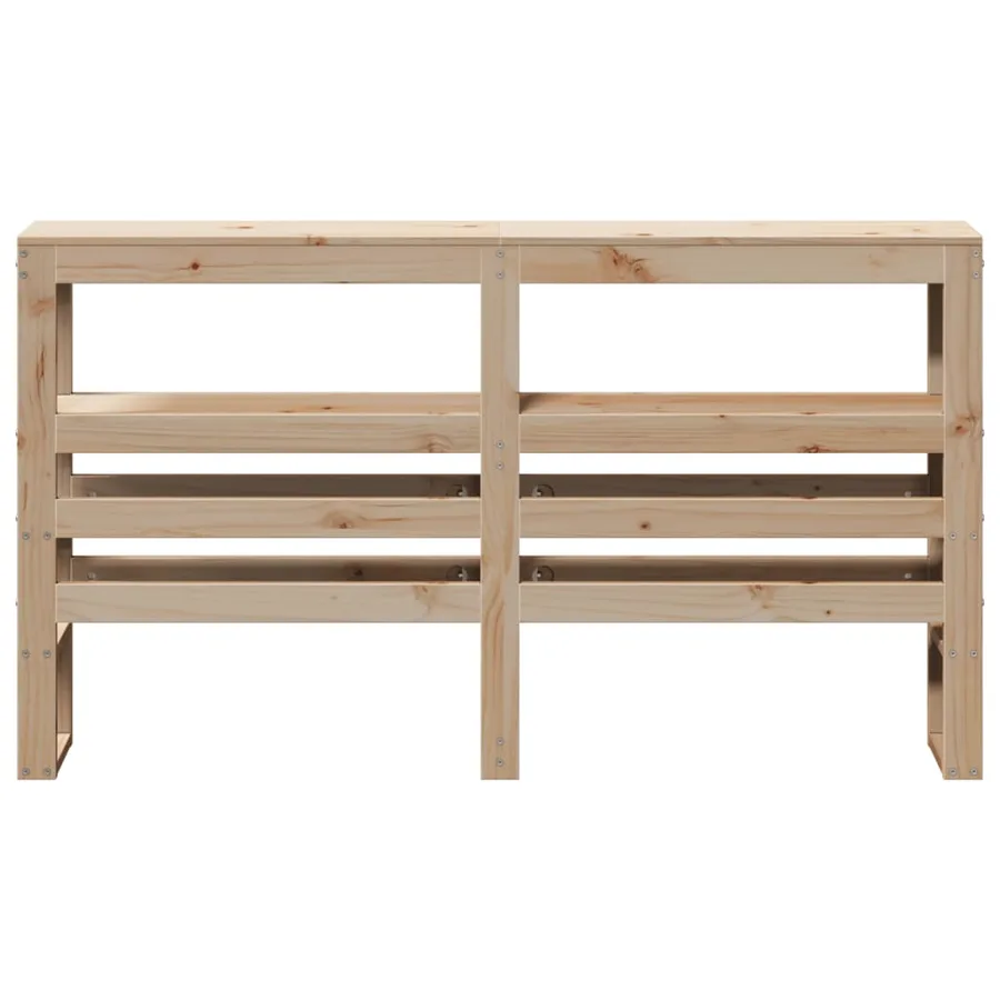 Tête de lit avec étagères 120 cm bois massif de pin - 3