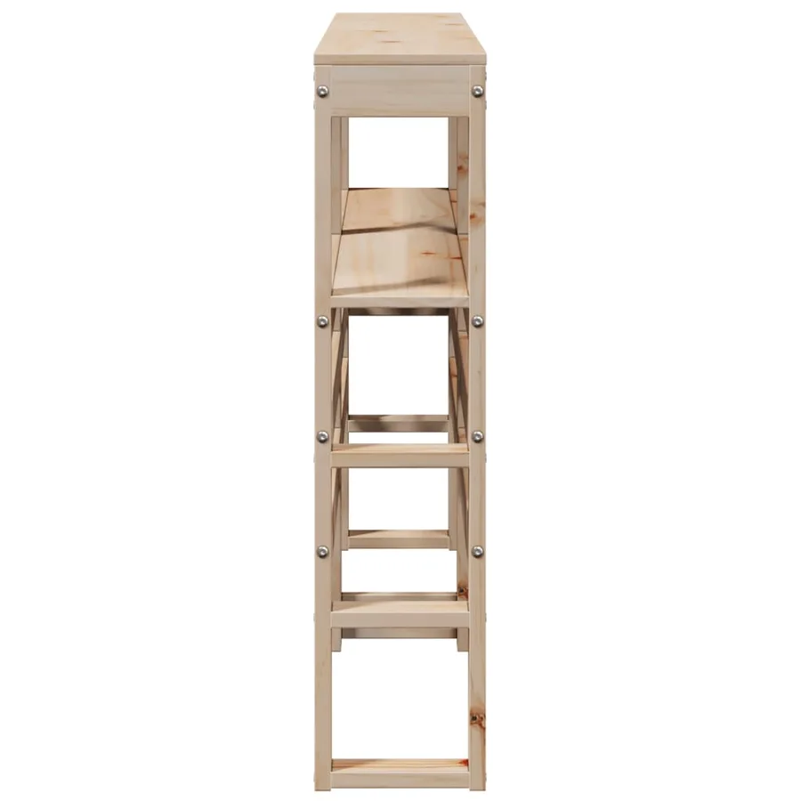 Tête de lit avec étagères 120 cm bois massif de pin - 5