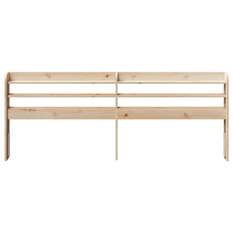 Tête de lit avec étagères 180 cm bois massif de pin - 3