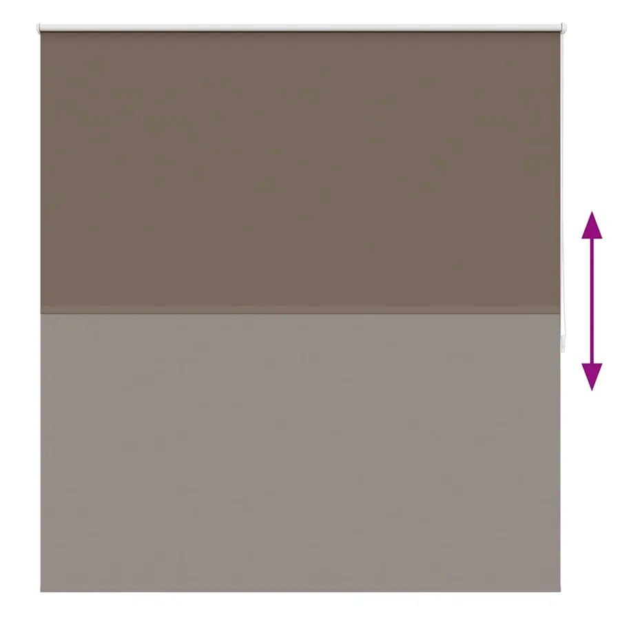Store enrouleur occultant 164,4 x 175 cm, largeur du tissu 160 cm, couleur café - 9