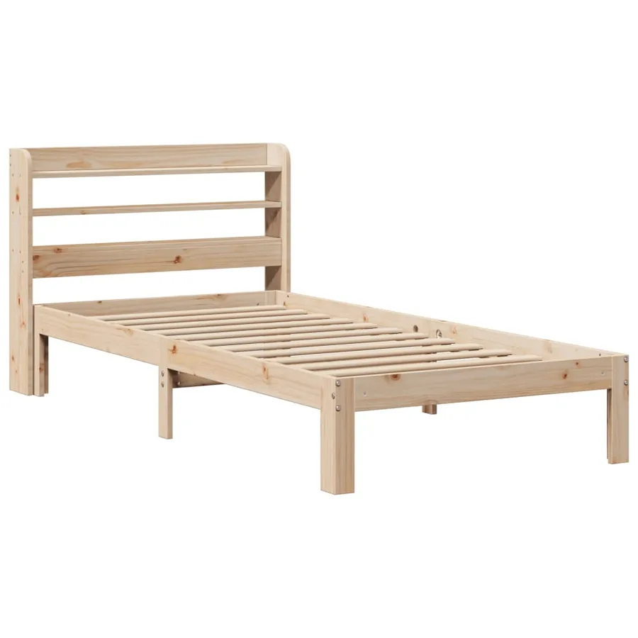 Cadre de lit avec tête de lit sans matelas 100x200 cm - 3