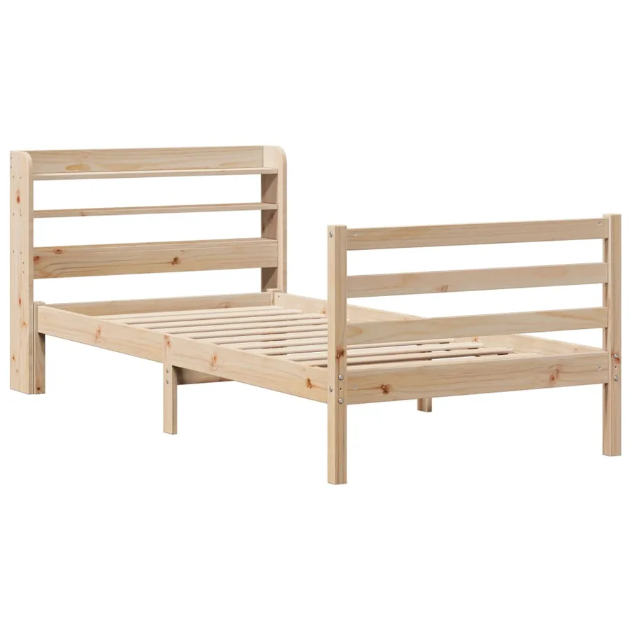 Cadre de lit avec tête de lit sans matelas 100x200 cm - 3